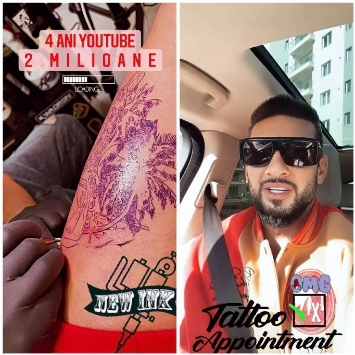 Noul tatuaj al lui Dorian Popa Noul tatuaj al lui Dorian Popa