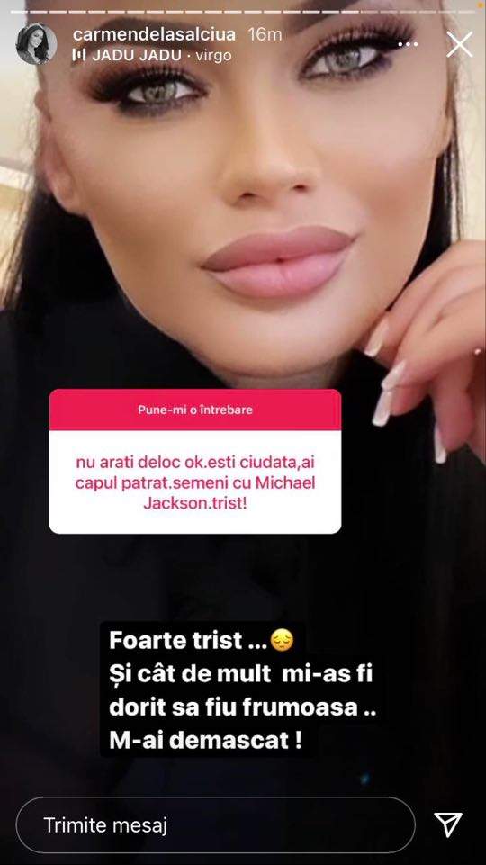 Cum a răspuns Carmen de la Sălciua la criticile haterilor de pe Instagram