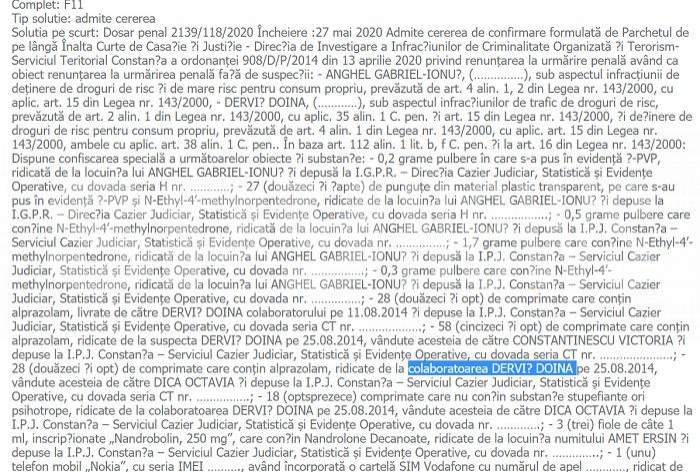 Nevasta lui Vali Nebunu, „sifon” la DIICOT / Și-a băgat fostul iubit în belele, ca să scape de un dosar de trafic de droguri / Document exclusiv