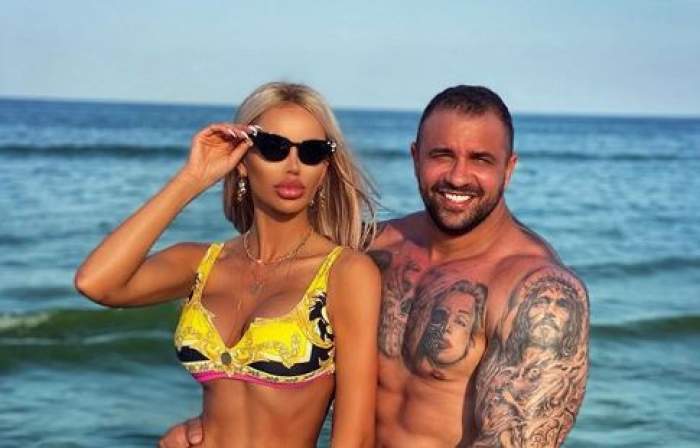 Bianca Drăgușanu și Alex Bodi în perioada în care formau un cuplu, la mare.