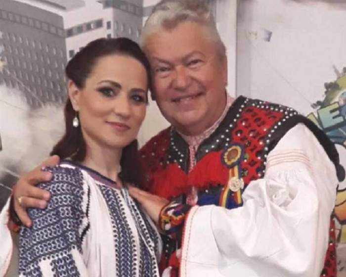 Nicoleta Voicu și Gheorghe Turda in costume populare, fericiti pe vremea cand erau impreuna