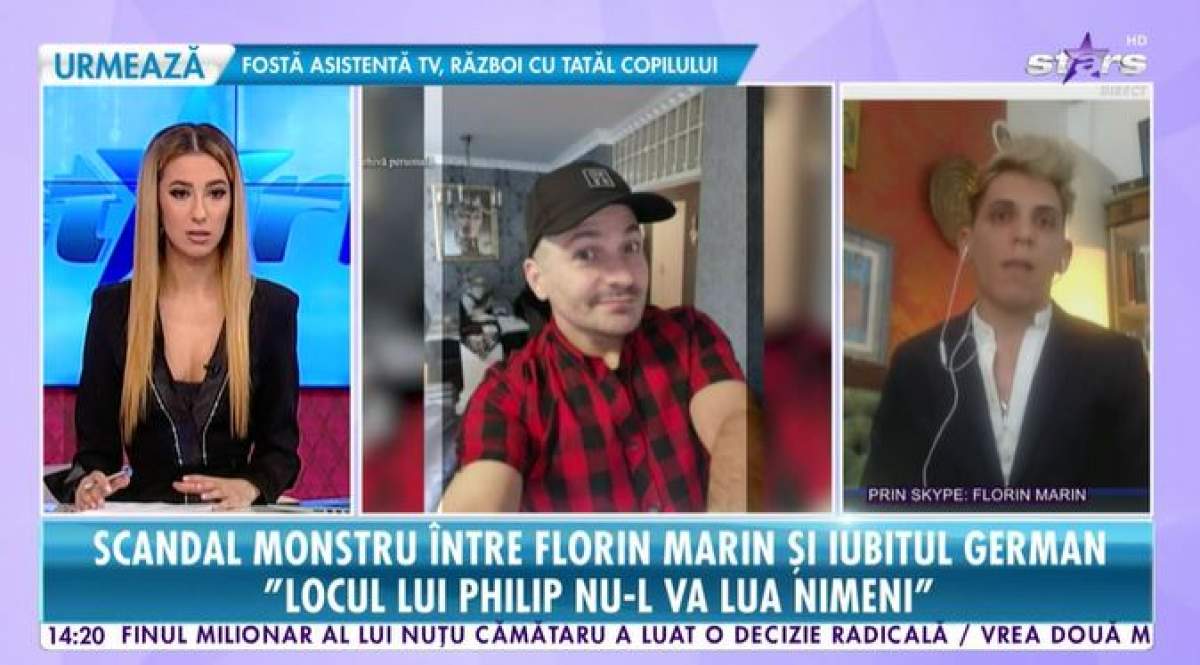 Florin Marin în timpul unui interviu.