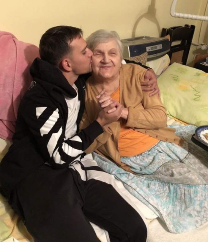 Vlad Gherman si bunica lui bolnava pentru care a cerut ajutor