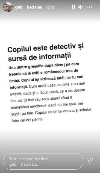 Gabi Bădălău, atac dur la adresa Claudiei Pătrășcanu! Mesajele afaceristului pentru mama copiilor săi / FOTO