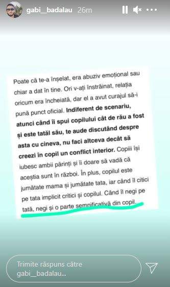 Gabi Bădălău, atac dur la adresa Claudiei Pătrășcanu! Mesajele afaceristului pentru mama copiilor săi / FOTO