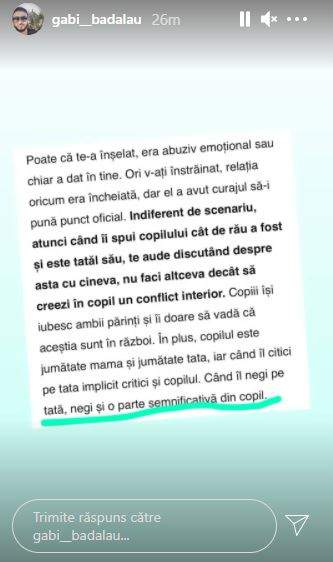 Gabi Bădălău, atac dur la adresa Claudiei Pătrășcanu! Mesajele afaceristului pentru mama copiilor săi / FOTO