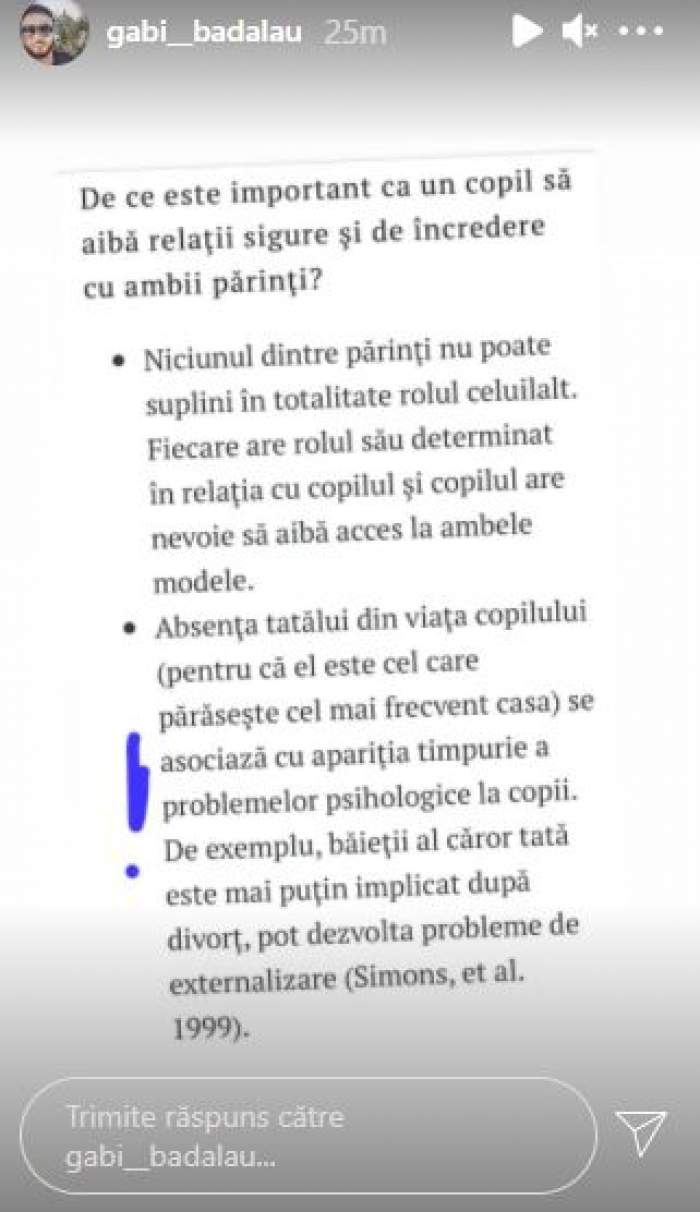 Gabi Bădălău, atac dur la adresa Claudiei Pătrășcanu! Mesajele afaceristului pentru mama copiilor săi / FOTO