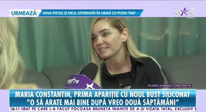 Maria Constantin, cu silicoane