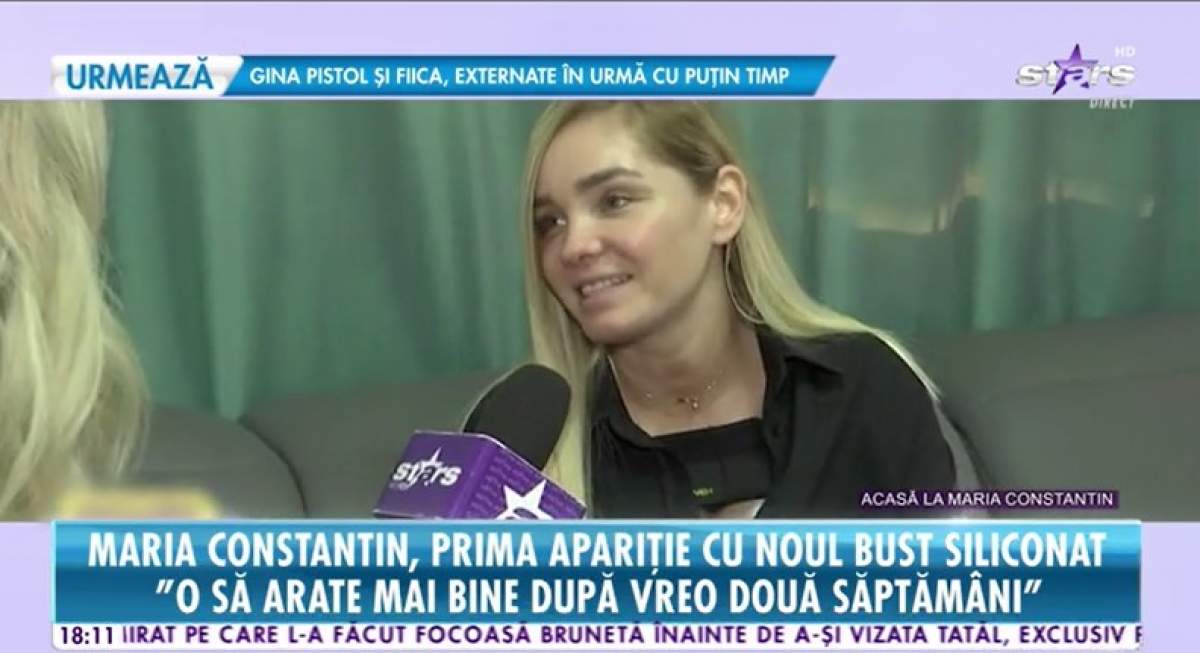 Maria Constantin, cu silicoane