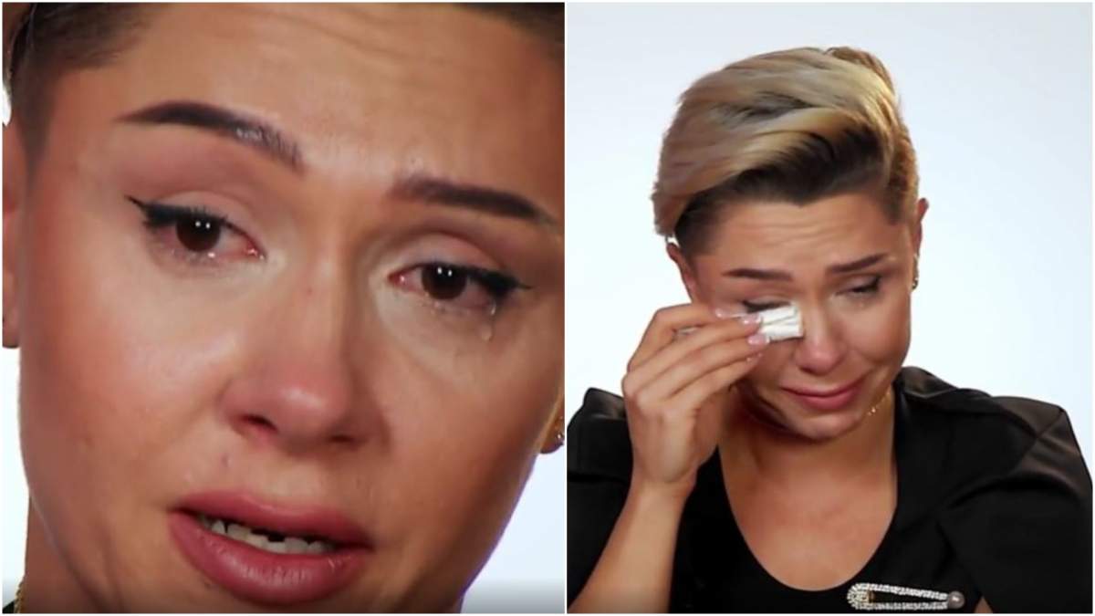 Captură video cu Ramona Erturk în lacrimi.
