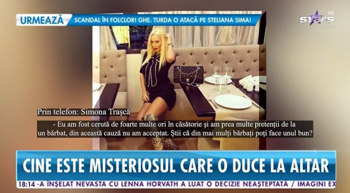 Simona Trasca vorbeste intr-un interviu telefonic la Antena Stars despre nunta pe care o va face la toamna