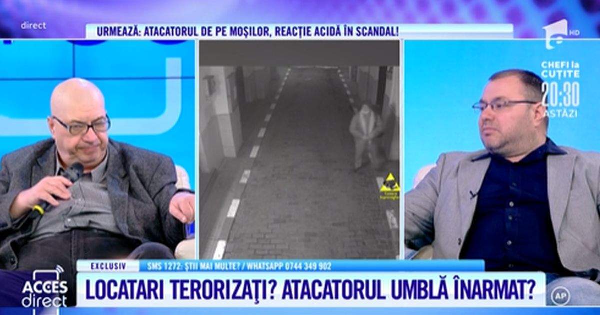 barbat imbracat la costum povesteste la acces direct despre fostul sau vecin care a bagat groaza in locatarii unui bloc din bucuresti