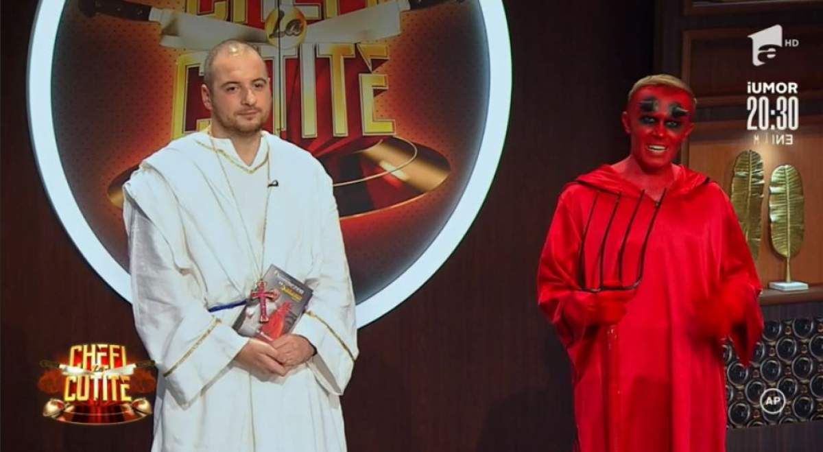 Andrei Ciobanu si Ionut Rusu s=au costumat in Dumnezeu si Satana la Chefi la cutite