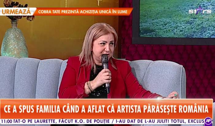 carmen serban la antena stars imbracata in rosu