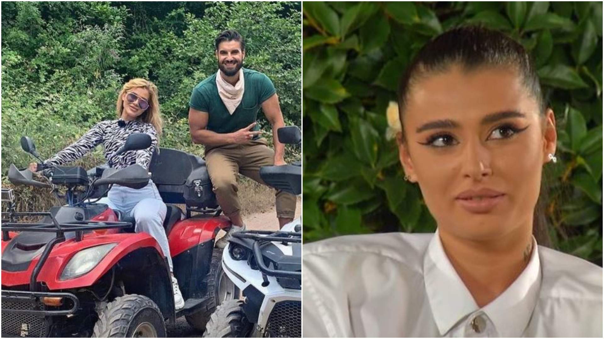 Colaj cu Vanessa Țone pe scuter alături de Andi/ chipul Biancăi Bonef,