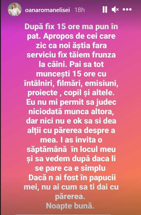 „I-aș invita o săptămână în locul meu!” Oana Roman a izbucnit pe Internet! Cine a scos-o din minți pe vedetă / FOTO