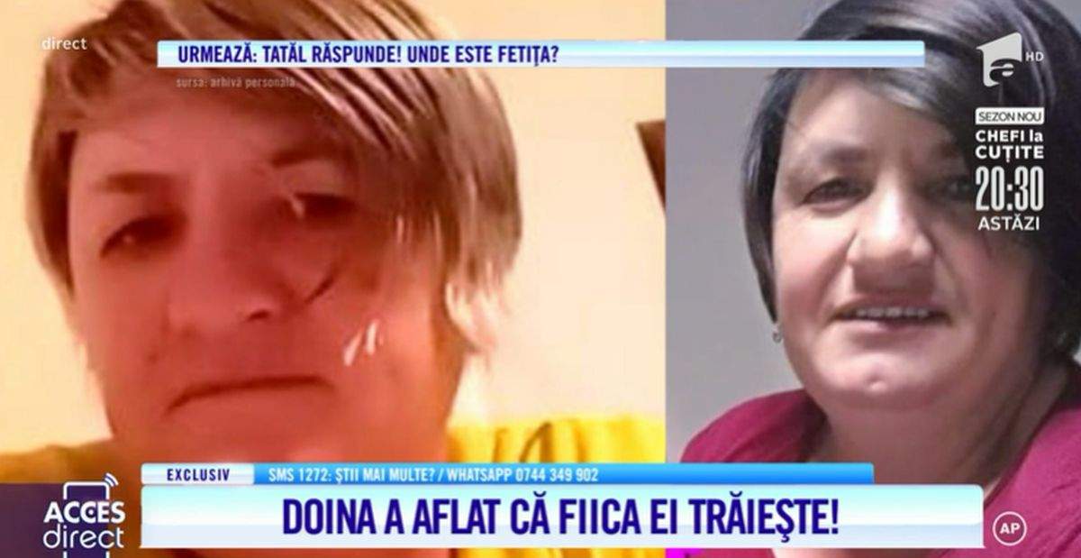 doina povestind la acces direct despre fiica sa care traieste desi a crezut-o moarta timp de 31 de ani