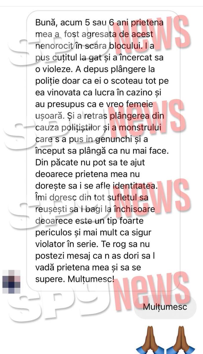 Mărturiile exclusive ale altor fete atacate și abordate de bărbatul care a încercat să o mutileze pe Laurette, în hotel