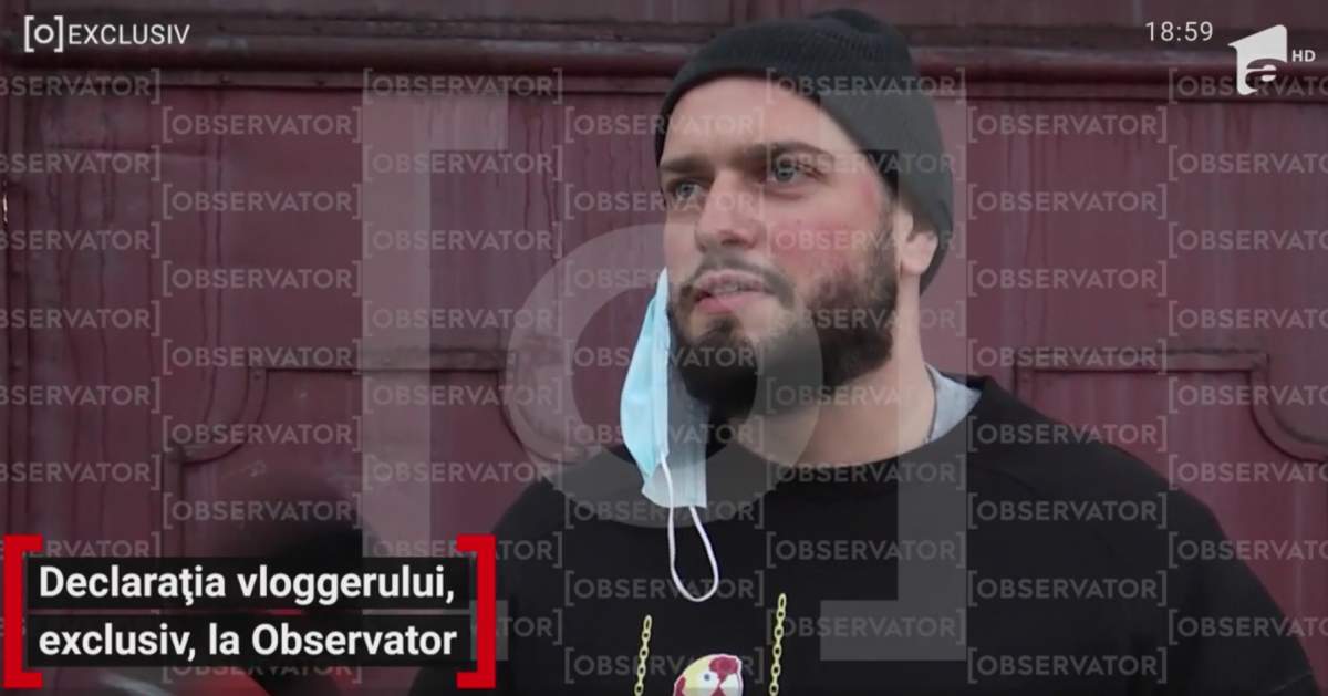 Primele declarații ale vloggerului BRomania, după ce a fost prins drogat la volan. ”Las organele de poliție să-și facă treaba” / VIDEO