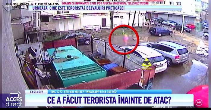 Imagini de pe camerele de supraveghere, cu puțin timp înainte de atacul Mirelei Vaida. Cum a acționat terorista / VIDEO