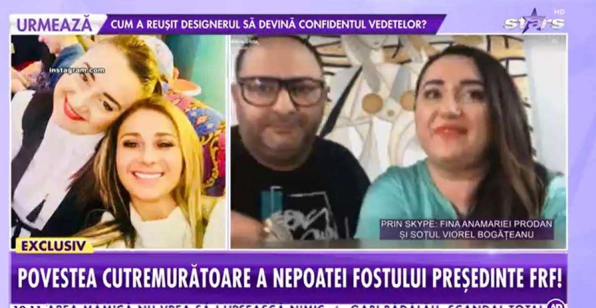 Fina Anamariei Prodan și soțul la Showbiz Report