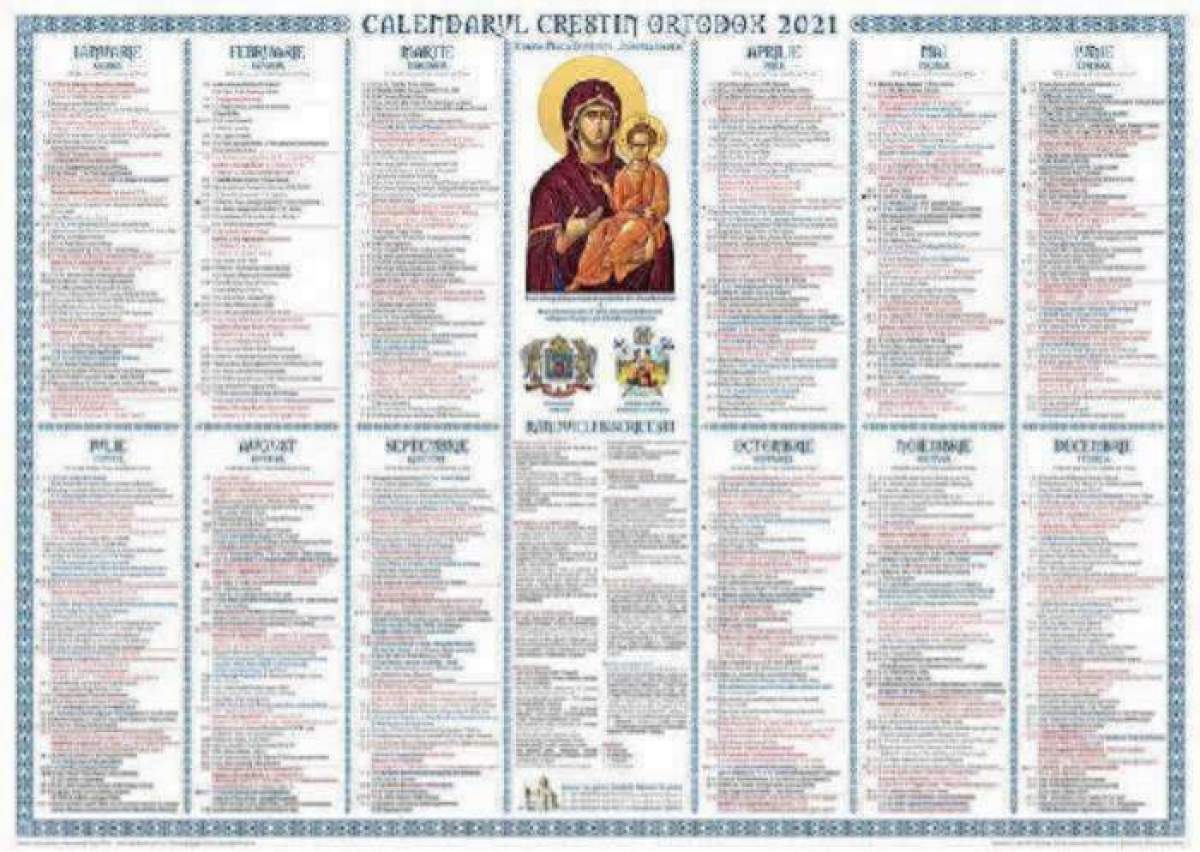calendar ortodox 24 martie