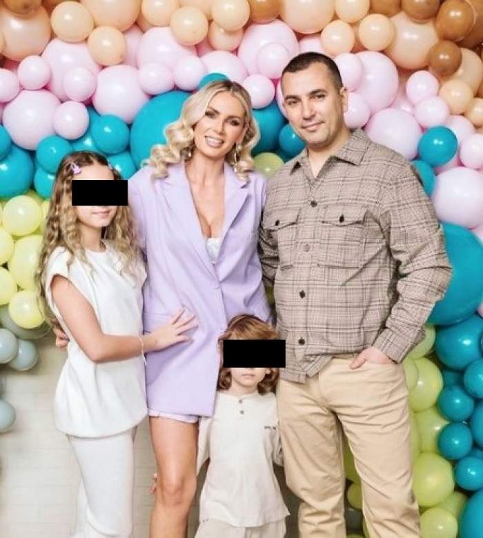 Andreea Bănică și familia ei