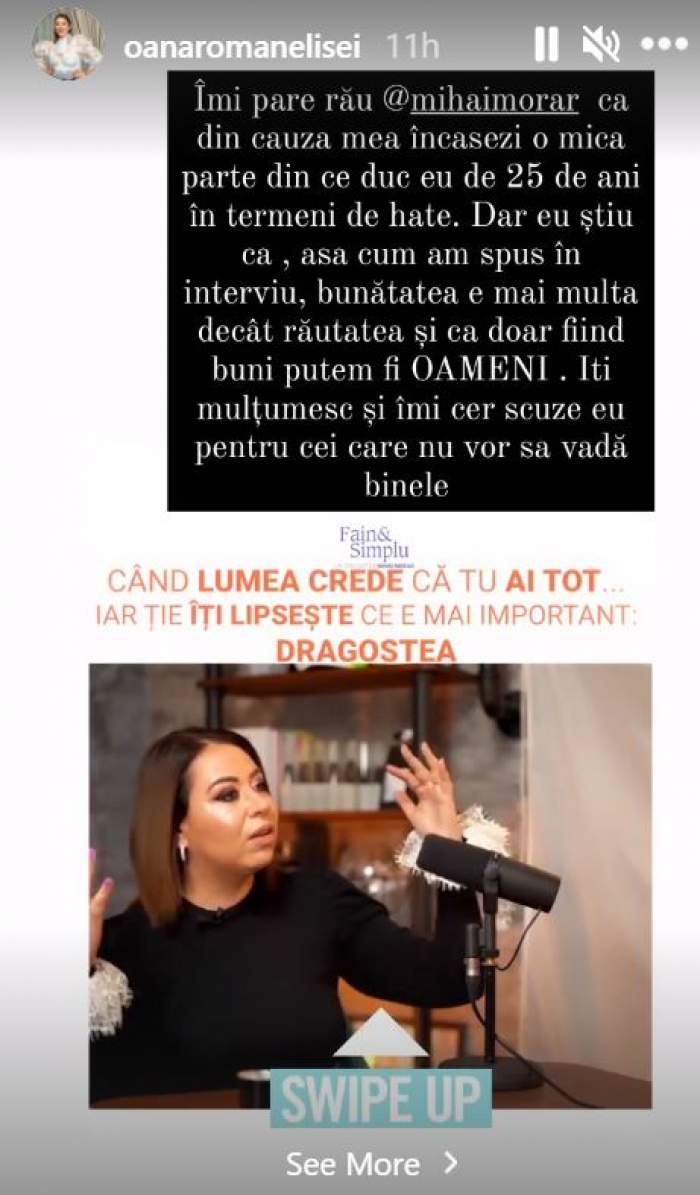 Mihai Morar, ținta criticilor pe Internet din cauza Oanei Roman: „Îmi pare rău că o încasezi” / FOTO