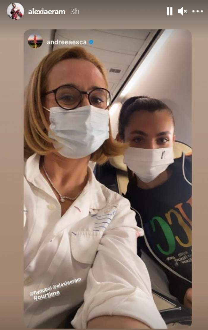 alexia eram si andreea esca in avion