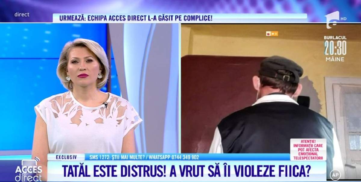 Acces Direct. Un tată disperat susține că fiica lui de 14 ani a fost abuzată de paznicul de vânătoare: „A dus-o la ieșire din sat” / VIDEO