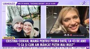 Cristina Cioran, dezvăluiri la Antena Stars, despre sarcină! Vedeta urmează să devină mamă la 43 de ani: ”Mi-a fost teamă să nu o pierd”