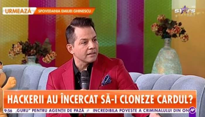 Jean de la Craiova, la Antena Stars, în ținută roșu cu negru