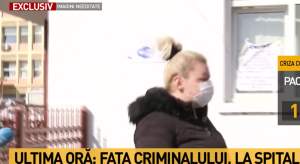 Fiica criminalului din Onești, reacție violentă cu jurnaliștii, în fața spitalului unde tatăl său e internat / VIDEO