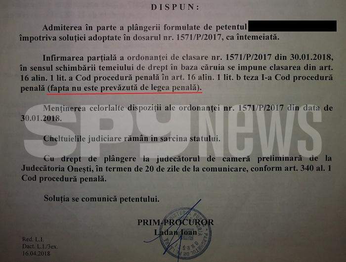 Cum au mințit polițiștii și procurorii din Onești, ca să mușamalizeze dosare de amenințare! Documente exclusive