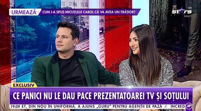 Laura Micovschi și Cosmin Andreica în platou la Antena Stars.