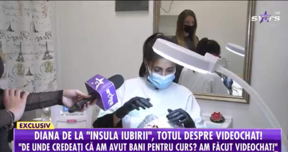 Diana Constantin ii face un tratament facial Savetei Bogdan la salon