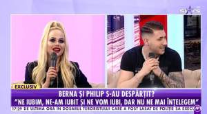 Berna și Philip, împăcare surpriză, în direct la Antena Stars! Cei doi și-au făcut declarații de dragoste în fața tuturor: „O să te iubesc mereu” / VIDEO