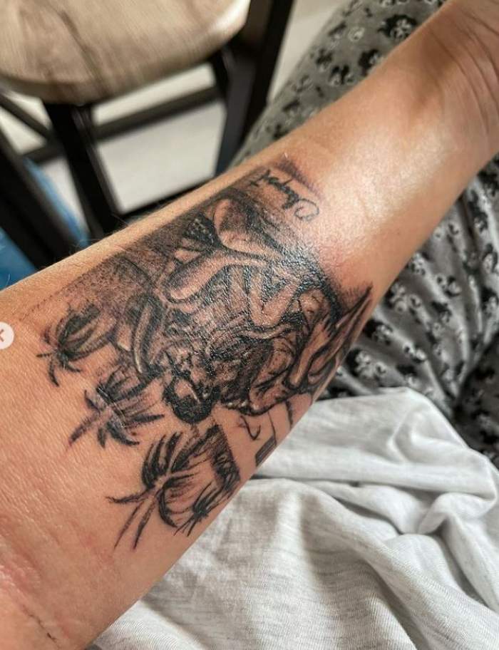 Jojo și-a tatuat o imagine cu ea și Paul Ipate pe braț, în semn de dragoste! „Așa cum mi-am dorit!” / FOTO