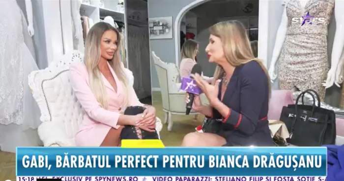 Bianca Dragusanu ofera un interviu pentru Antena Stars