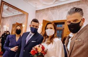 Nuntă mare în showbiz! Un artist celebru și iubita sa s-au căsătorit! Roxana Ionescu și Tinu Vidaicu le-au fost nași / FOTO