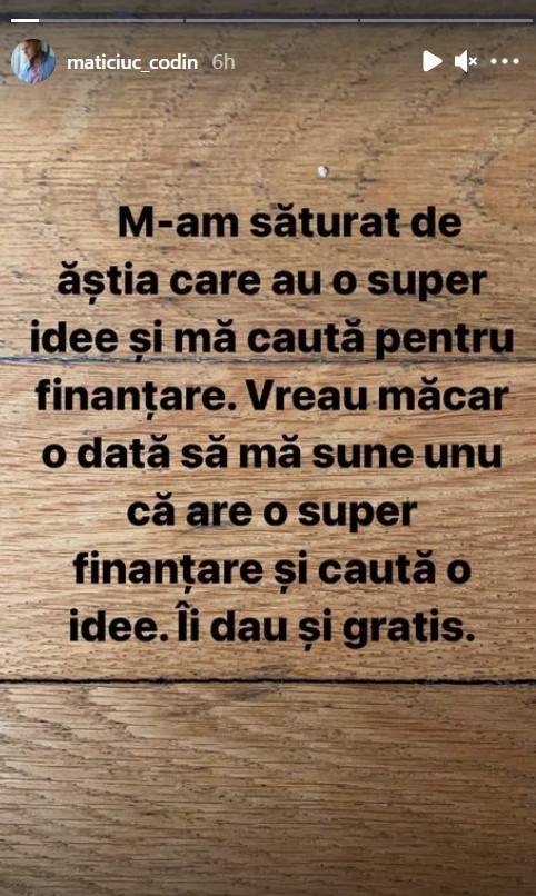 Codin Maticiuc, sătul de cei care îl caută pentru bani. Ce mesaj le-a transmis actorul