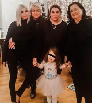 Oana Roman, imagine rară alături de sora, mama și nepoata sa: ”Singura poză cu toate femeile din familie” 