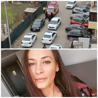 Colaj foto cu Cătălina Ponor și scena cu tatăl său fiind reținut