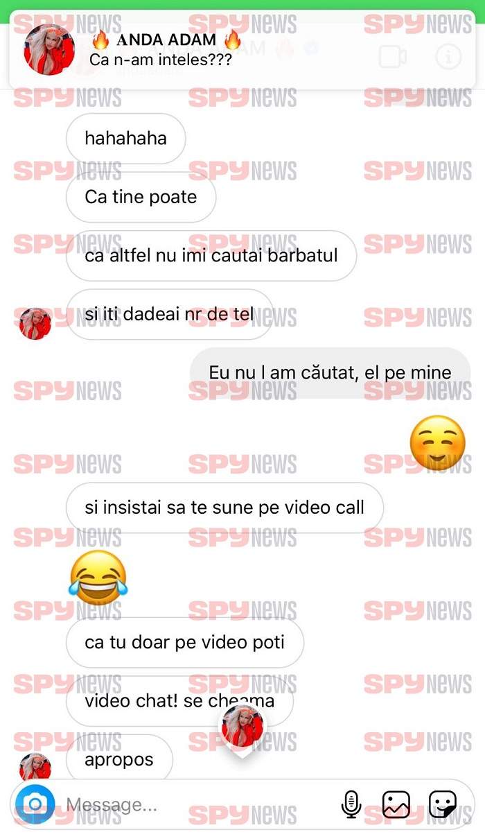 SUPEREXCLUSIVITATE! Anda Adam, scandal cu amenințări, umilințe și jigniri cu femeia care ”vrăjea” cu soțul său pe Instagram! Avem mesajele!