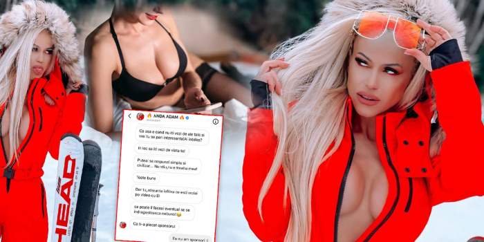 SUPEREXCLUSIVITATE! Anda Adam, scandal cu amenințări, umilințe și jigniri cu femeia care ”vrăjea” cu soțul său pe Instagram! Avem mesajele!