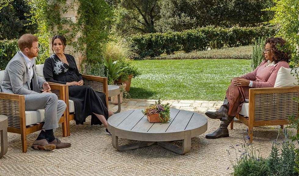 Meghan Markle si Printul Harry sunt la interviul in aer liber cu Oprah