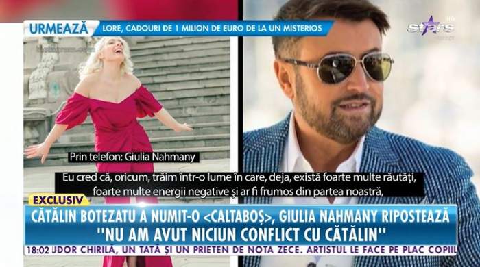 Giulia Nahmany comenteaza afirmatiile jignitoare ale lui Catalin Botezatu