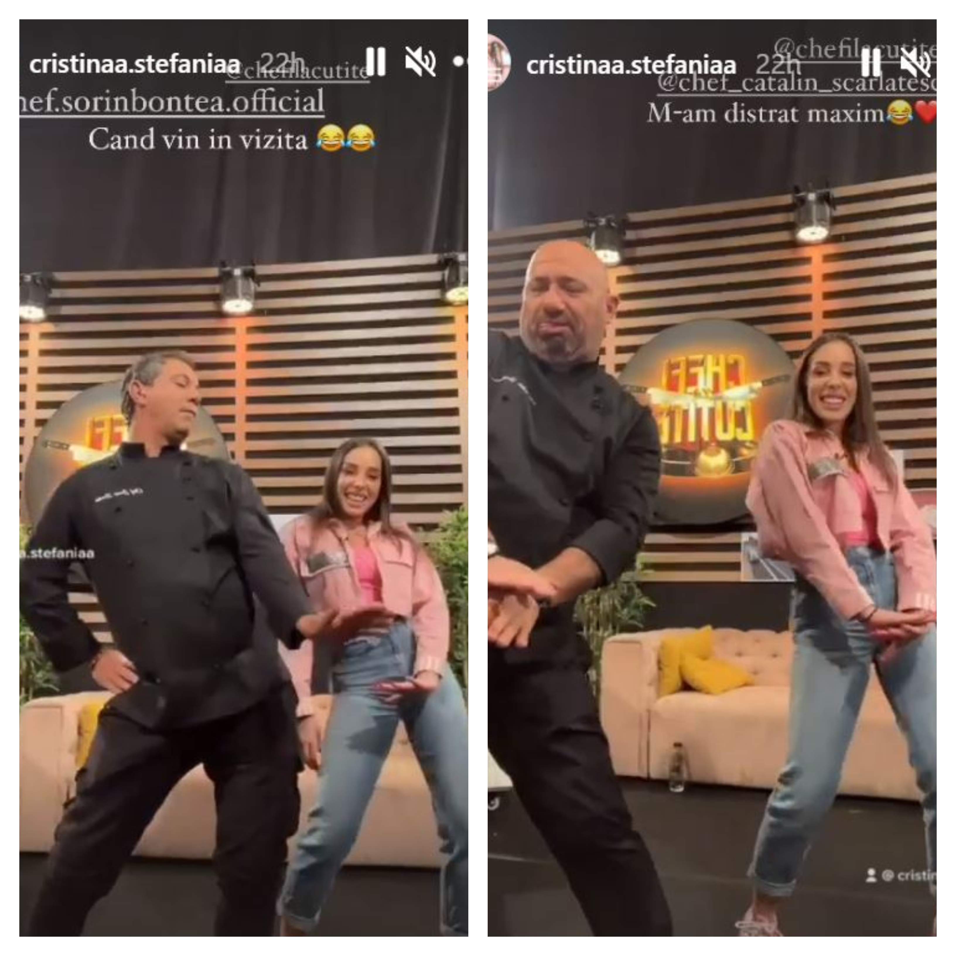 Sorin Bontea si Catalin Scarlatescu au dansat cu Stefania la Chefi la cutite