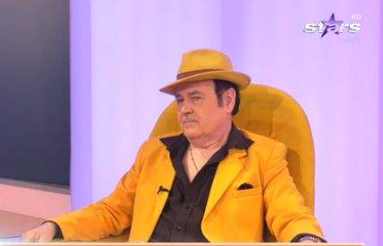 Nelu Vlad, îmbrăcat în negru și galben la Antena Stars