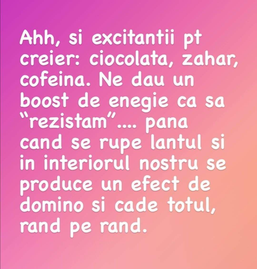 Mesajul publicat de Adda pe Instagram